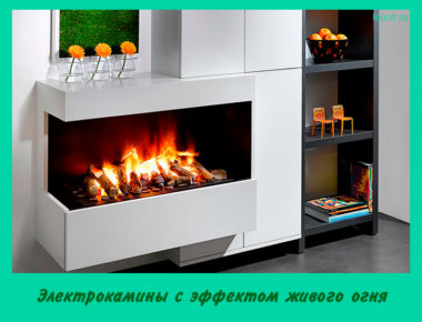 Электрокамины с эффектом живого огня