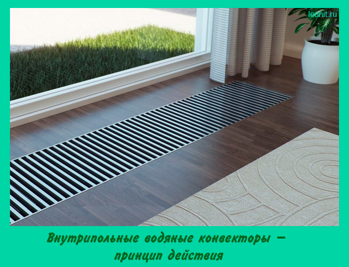 Внутрипольные водяные конвекторы