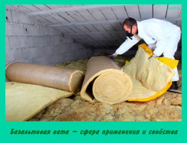 Базальтовая вата – сфера применения и свойства