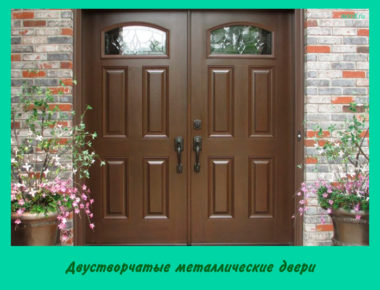 Двустворчатые металлические двери