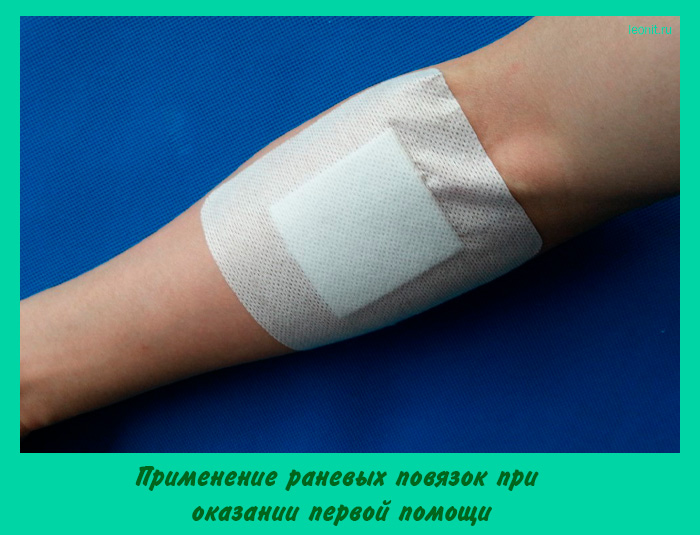Применение раневых повязок при оказании первой помощи