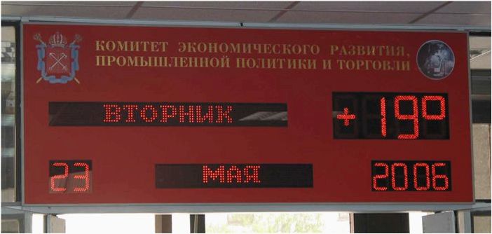 (электронные, табло) Электронные табло