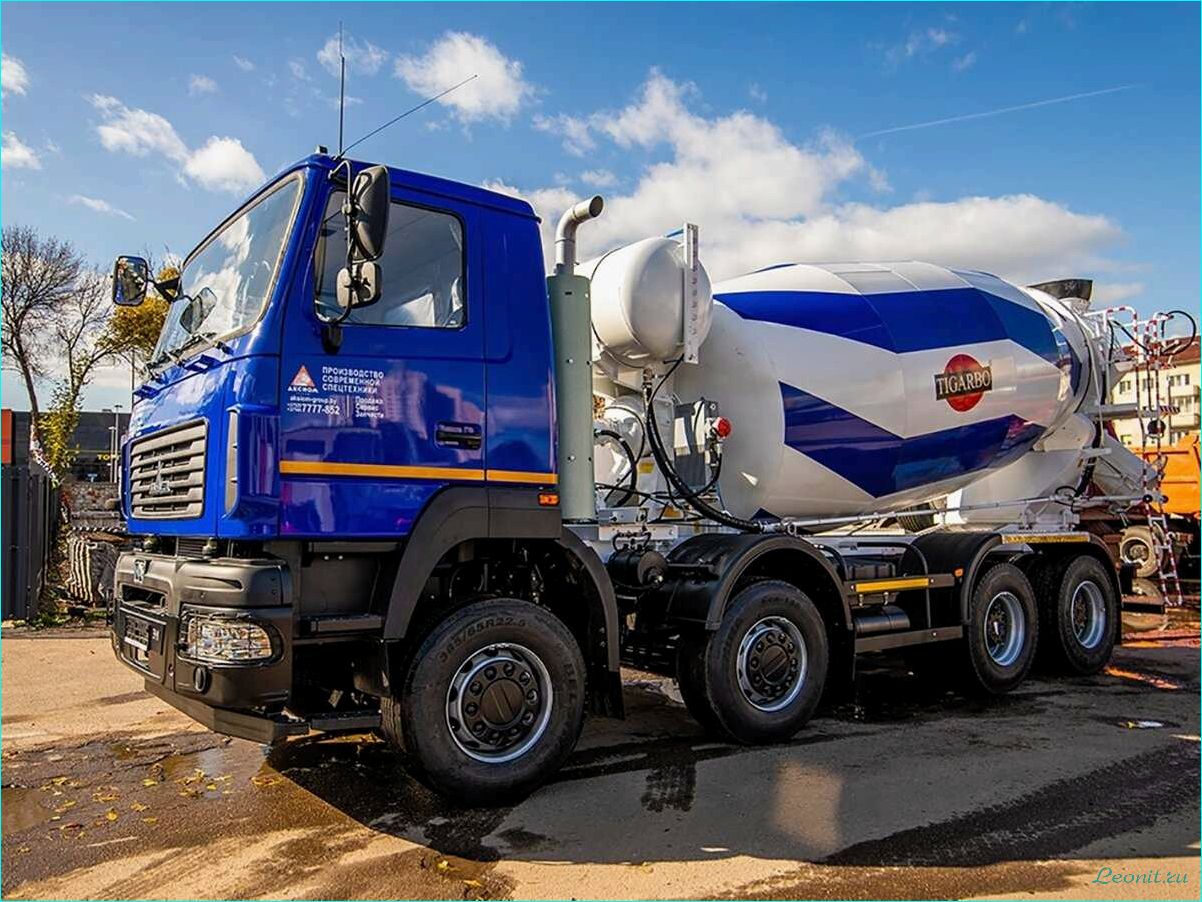 Автобетоносмеситель — универсальный и надежный инструмент для строительных работ