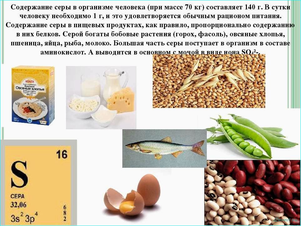 (диета, низким, содержанием, серы, список) Диета с низким содержанием серы: список продуктов и рекомендации