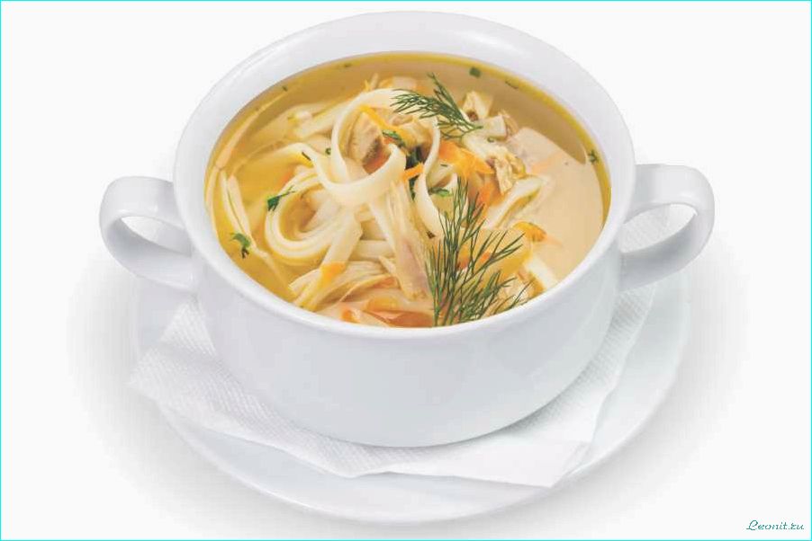 Новый рецепт вкусного и сытного супа из курицы с ароматной лапшой 