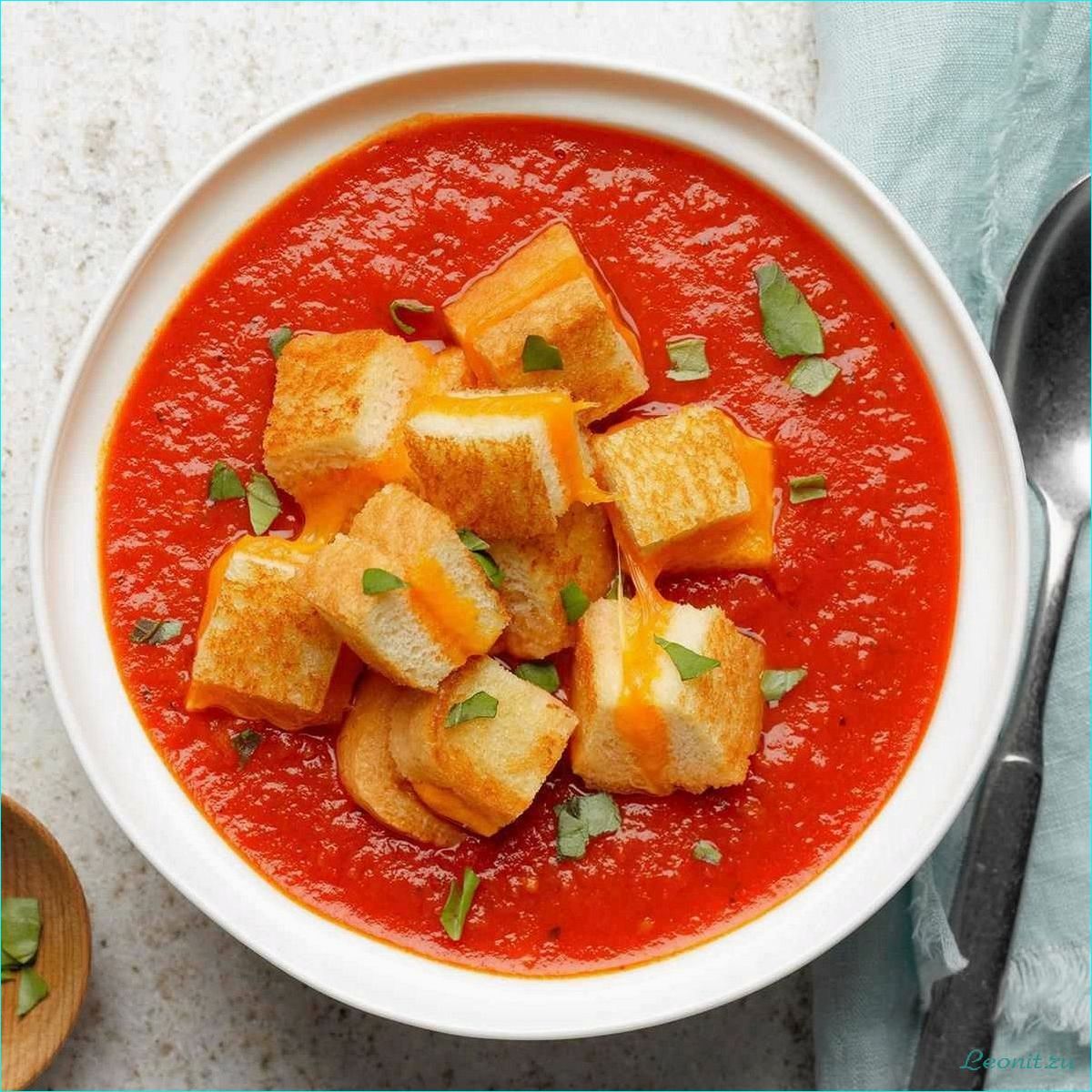 (секреты, приготовления, вкусного, томатно-огуречного, супа) Секреты приготовления вкусного томатно-огуречного супа с ароматными чесночными гренками